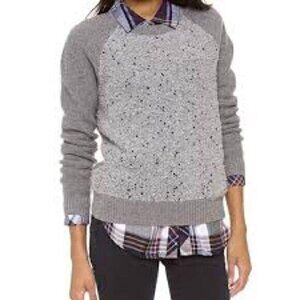 Madewell Gray Speckled Crewneck Sweater